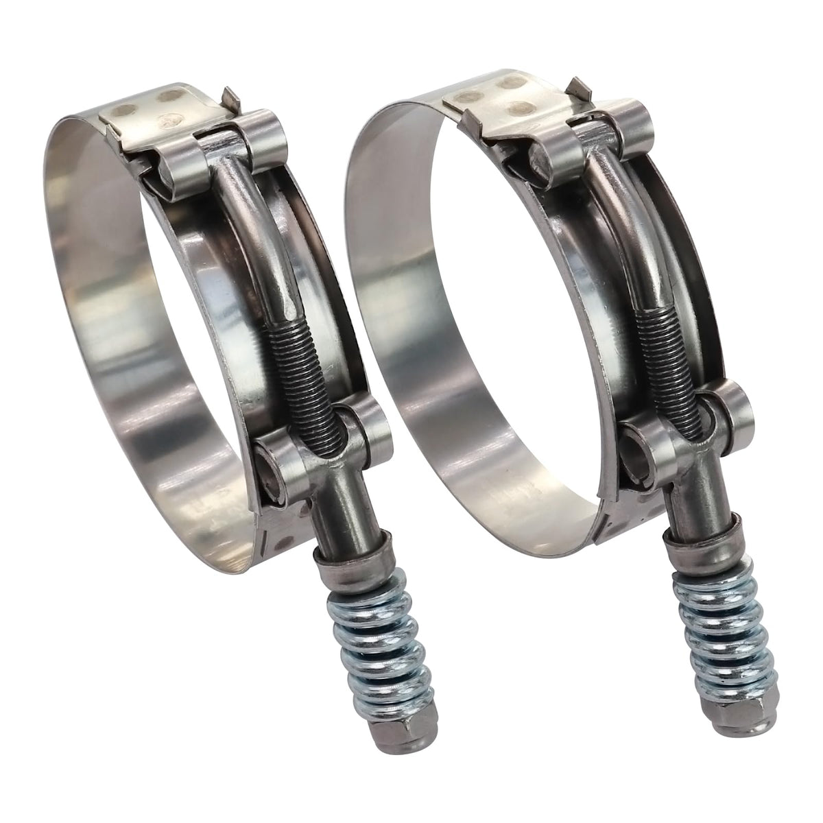 ROADFORMER clamp next to ruler and hose showing 68–76mm fit, clear sizing