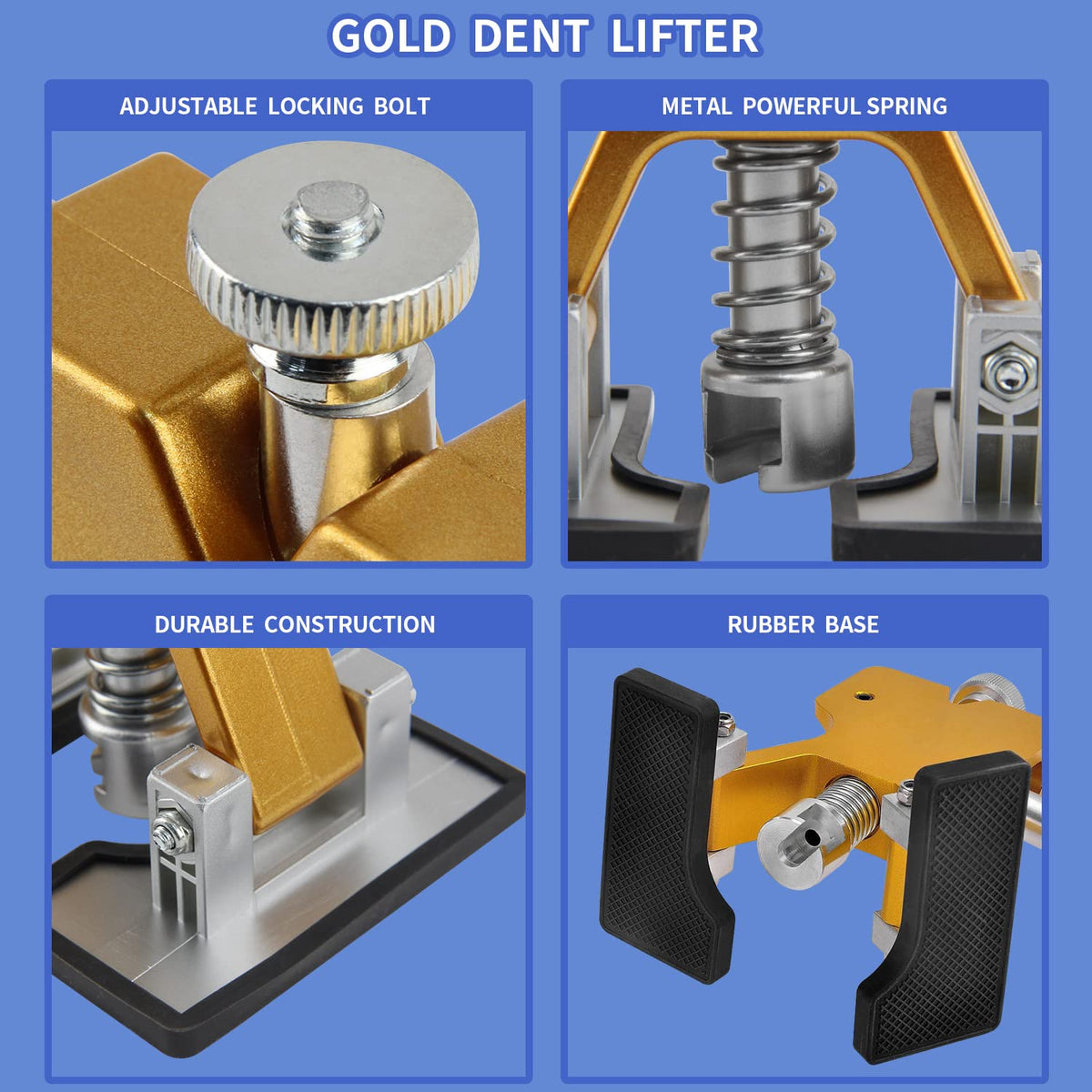 ROADGIVE golden dent lifter in use showing precise small-dent removal