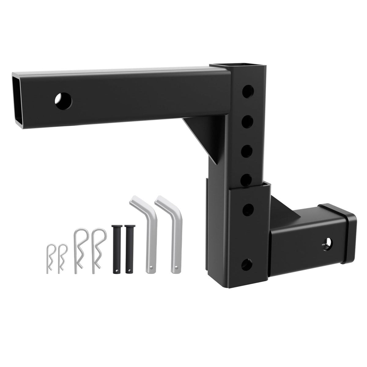 ROADGIVE hitch front profile showing sturdy triangular design and improved stability