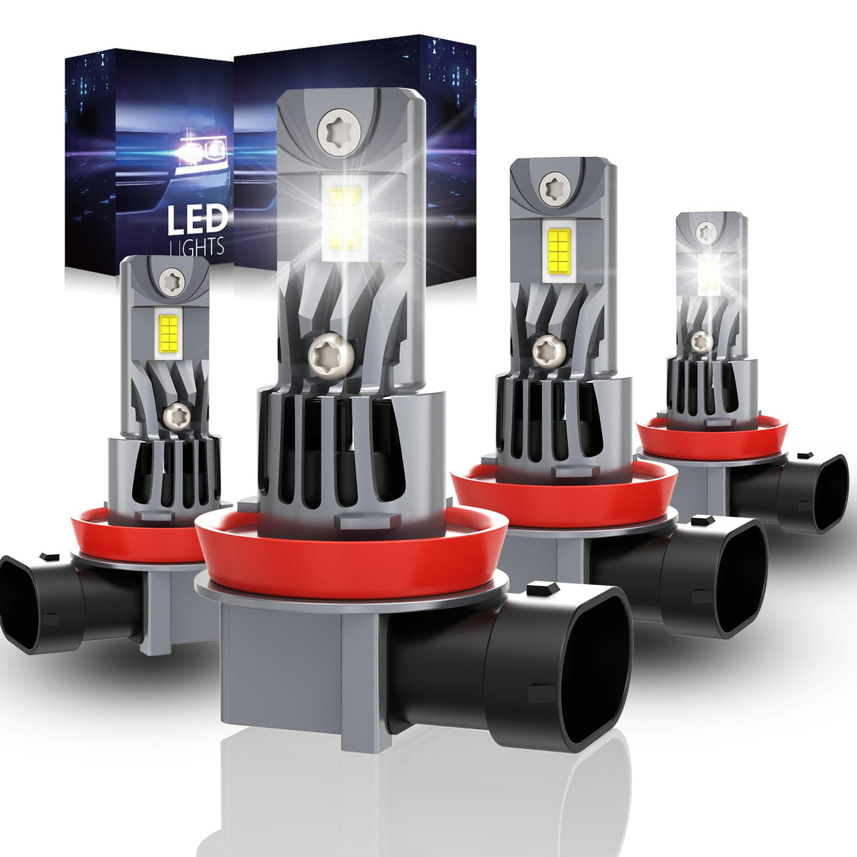 ROADLIT front packaging for Silverado bulbs showing product and compatibility benefits