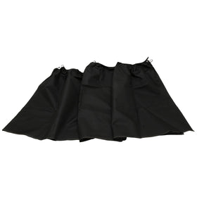 RoadPro front view of black privacy curtain showing full size and coverage benefit