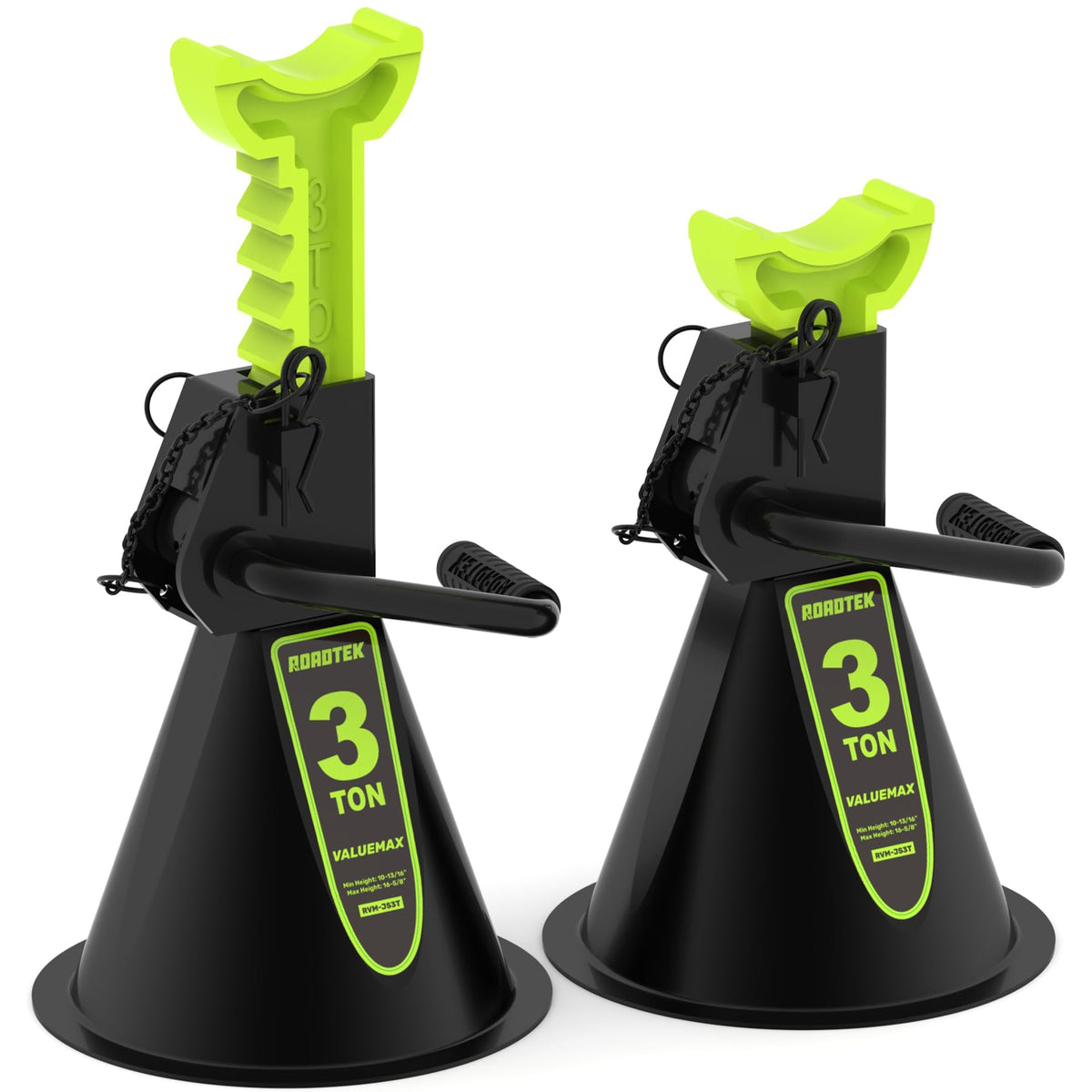 ROADTEK jack stands in a garage repair scene for practical use context