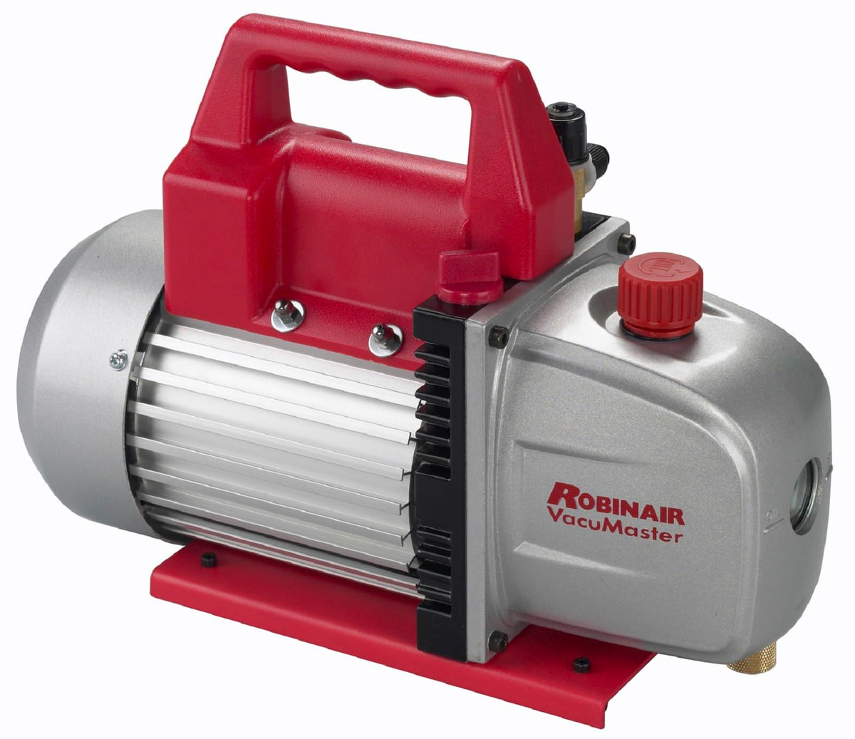 robinair 15500 front view showing compact pump design and durable housing benefits portability