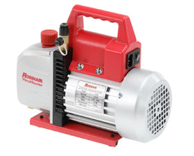 robinair 15500 inlet fittings close-up showing 1/4" MFL and 3/8" ACME for versatile connections