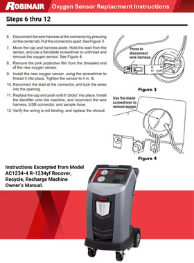 Robinair 16916 installed in AC machine showing correct placement and restored function benefit