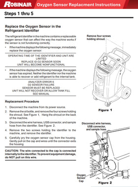 Robinair 16916 sensor tip close-up showing sensing element and precise detection benefit