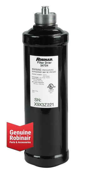Robinair close-up of threads and gasket demonstrating secure OE fitment
