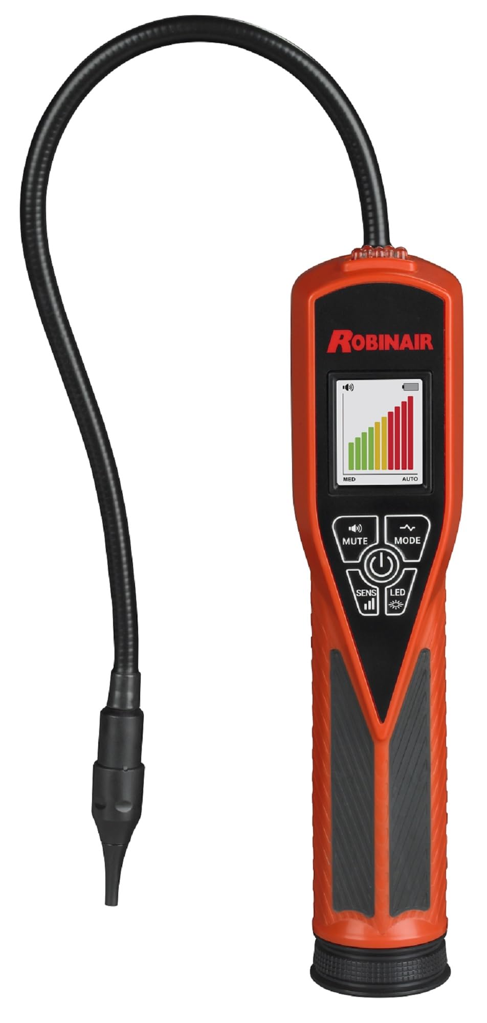 Robinair LD7 front panel showing color display and controls for fast readings