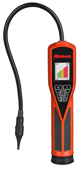 Robinair LD7 front panel showing color display and controls for fast readings