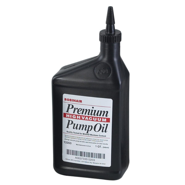 Robinair quart front label showing product and benefit of thermal stability