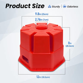 ROBLOCK underside drainage holes detail preventing standing water
