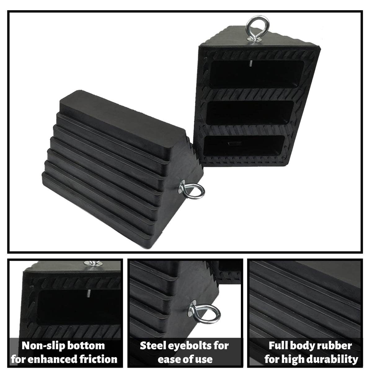 ROBLOCK eyebolt detail illustrating easy attachment and handling benefit