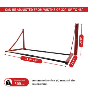 ROBLOCK folded against wall demonstrating space-saving benefit