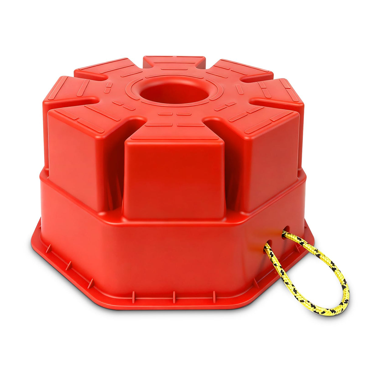 ROBLOck front view showing product shape and durable polymer, simplifies transport