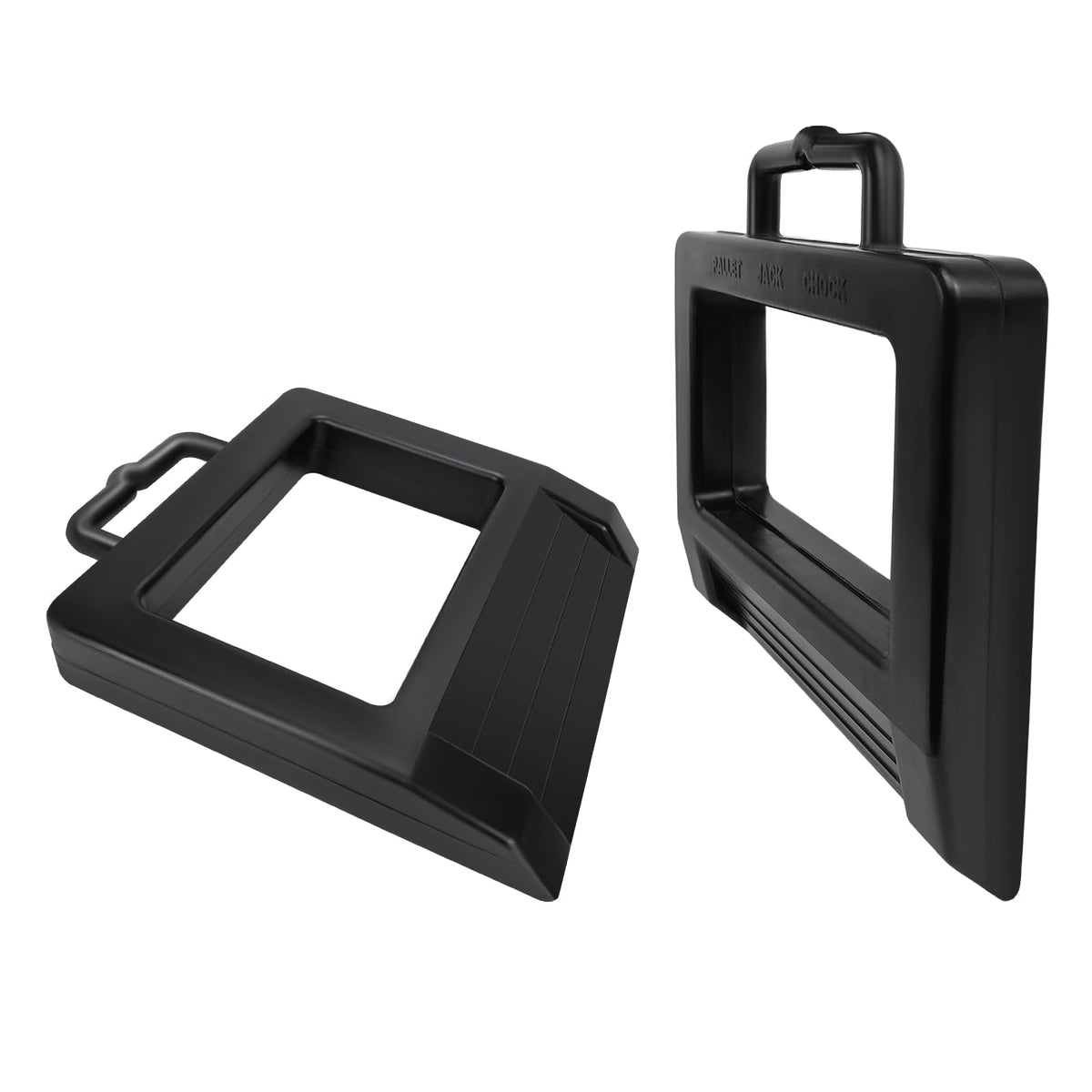 ROBLOCK front view showing two chocks, clear product stability benefit