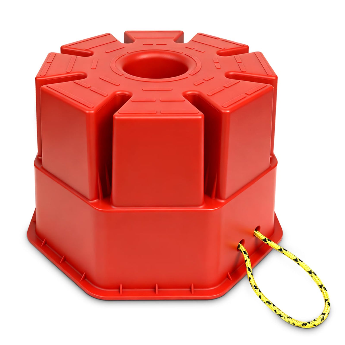 ROBLOCK front view showing block shape and compact footprint for stability
