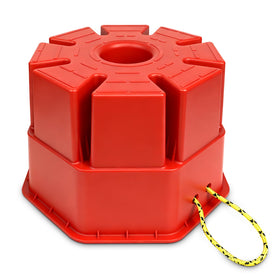 ROBLOCK front view showing block shape and compact footprint for stability
