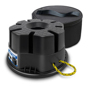 ROBLOck front packaging showing block and storage bag for easy transport