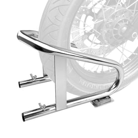 ROBLOCK front view on floor showing stable tire support and easy positioning