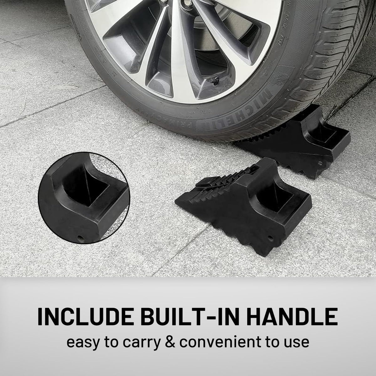 ROBLOCK handle close-up demonstrating built-in carry grip for quick transport