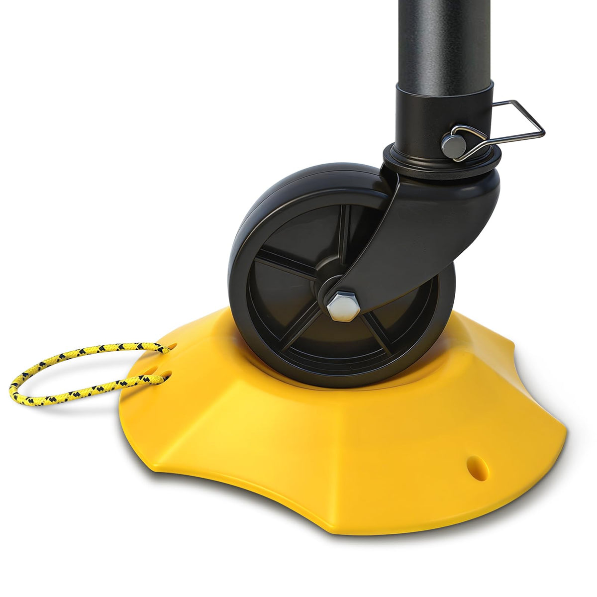 ROBLOCK bright yellow on pavement boosting visibility to avoid trips and loss