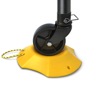 ROBLOCK bright yellow on pavement boosting visibility to avoid trips and loss