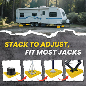 ROBLOK nested pads bundled with strap for compact storage