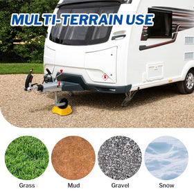 ROBLOCK stacked inside RV storage compartment for convenient onboard stowage