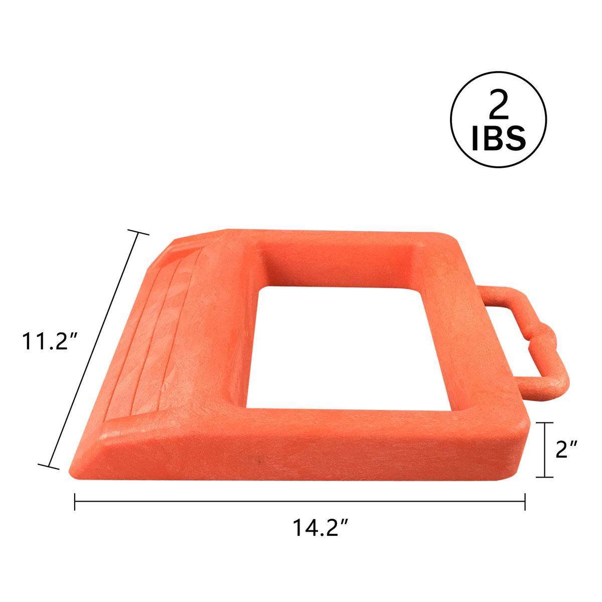 ROBLOck side profile highlighting low 2-inch height for ramp clearance