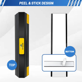ROBLOCK side profile highlighting 1.8 inch height that prevents tires from overrunning and protects walls