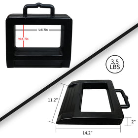 ROBLOck side profile closeup of rubber texture for durability