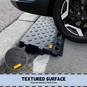 ROBLOCK ramp beside helmet showing scale and portability benefits