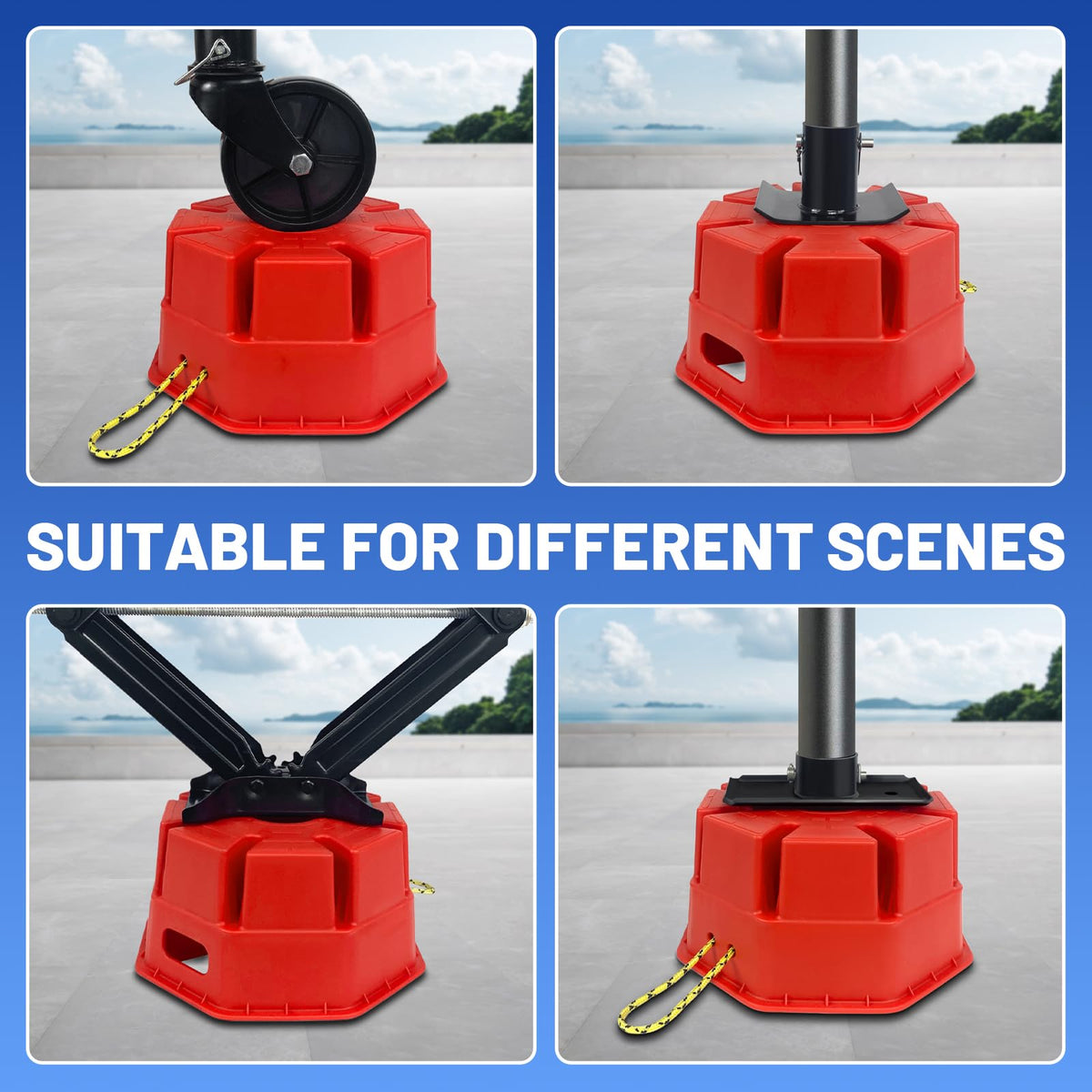 ROBLOck stacked blocks showing adjustable height and secure interlock system