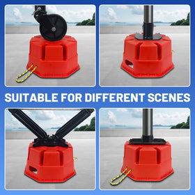 ROBLOck stacked blocks showing adjustable height and secure interlock system