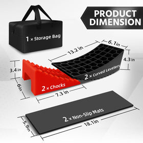 ROBLOck stacked blocks illustrating 4 inch lift and easy leveling benefit