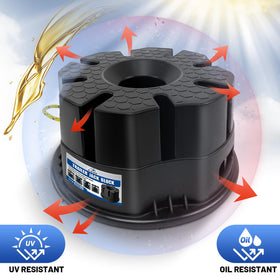 ROBLOCK storage bag and rope in trunk for compact transport benefit