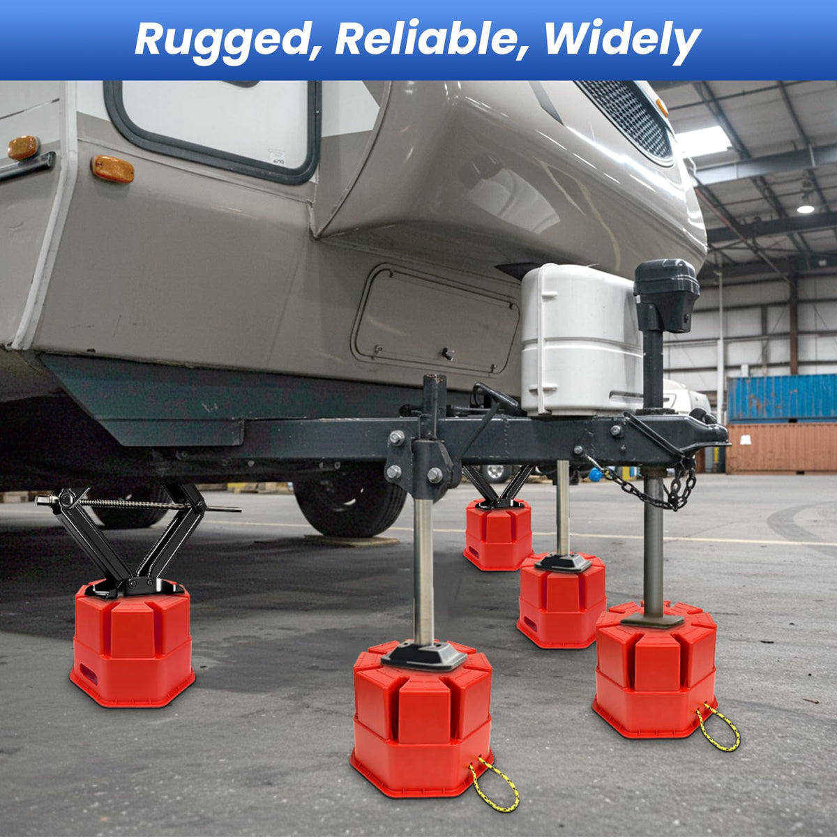 ROBLOCK nested blocks in vehicle trunk for compact, efficient storage