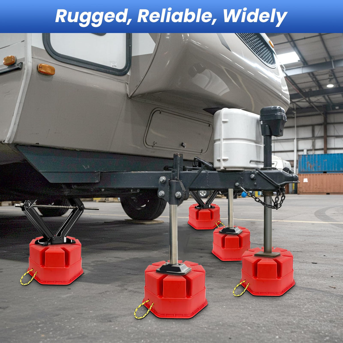 ROBLOck nested blocks stored compactly in RV compartment to save space