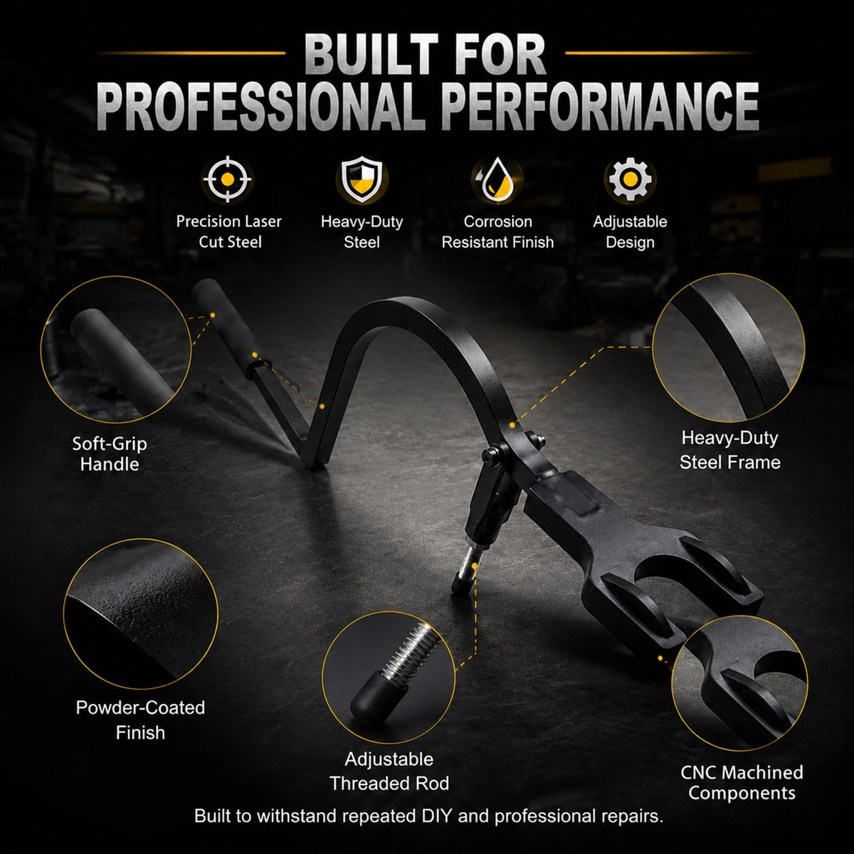 Roboparts adjustable threaded rod showing easy length adjustment benefit