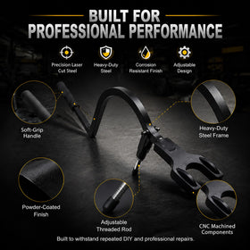 Roboparts adjustable threaded rod showing easy length adjustment benefit