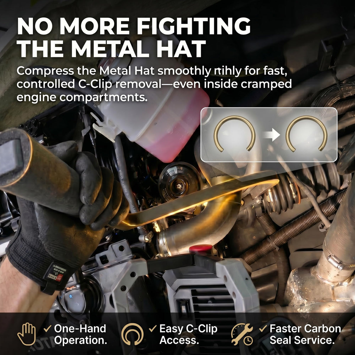 Roboparts soft-grip handle close-up offering improved control and comfort