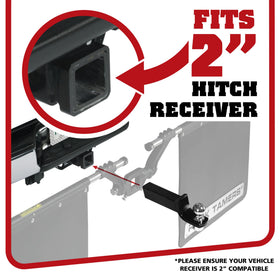 Rock Tamers full-span mudflaps deployed protecting trailer rear from spray