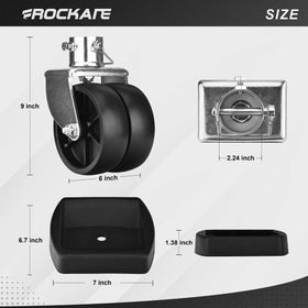 rockane closeup poly wheel tread detail highlighting durability and traction