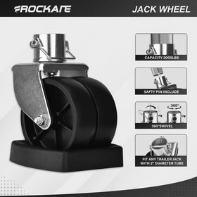 rockane swivel caster mounting pin and bracket depicting secure installation benefit