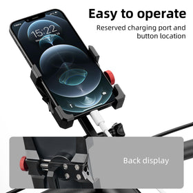 ROCKBROS detail of charging port access allowing in-ride charging without removal