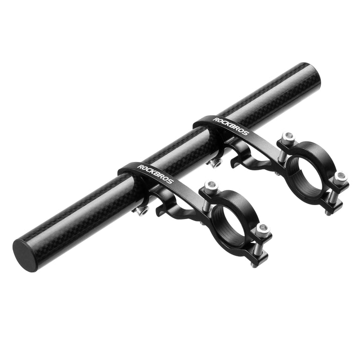 ROCKBROS front view of handlebar extender showing slim profile and mounting points for better device organization