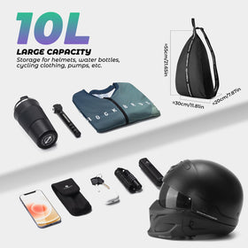 ROCKBROS open compartment revealing roomy interior for helmet storage