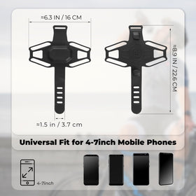 ROCKBROS close-up of high-elastic silicone strap highlighting vibration damping