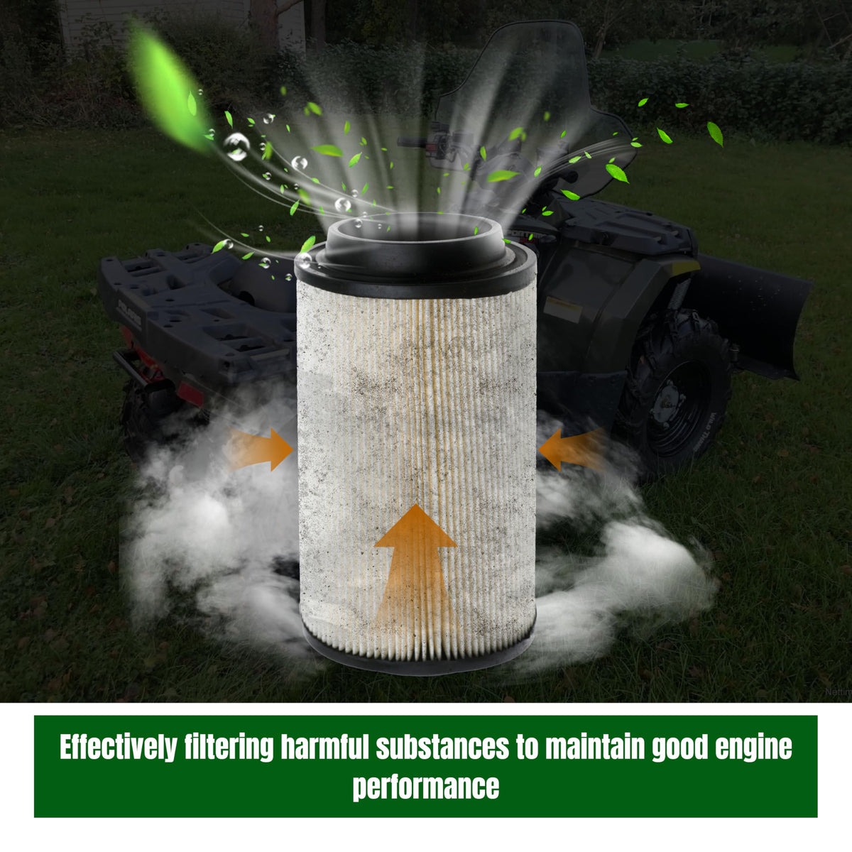 Rockheel kit installed in Polaris airbox showing cleaner intake and reliability