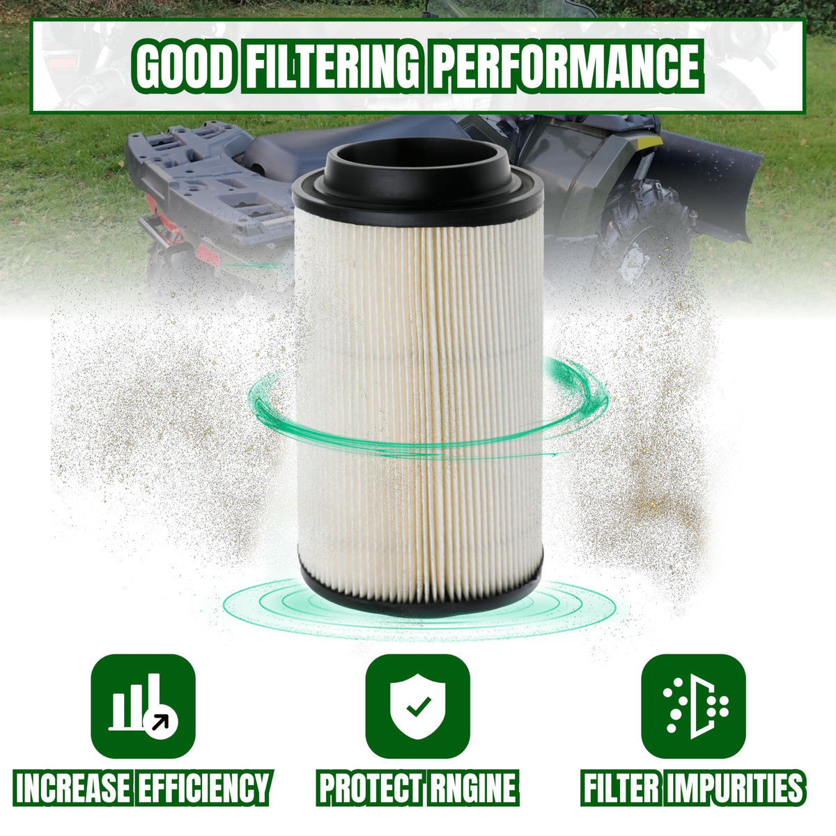 Rockheel oil filter label and clamp showing ready-to-install convenience